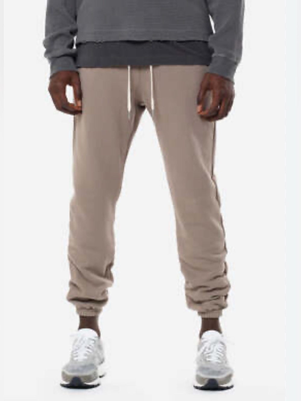 JOHN ELLIOT Men’s LA Oatmeal Drawstring Jogger Pants with pockets Size Small